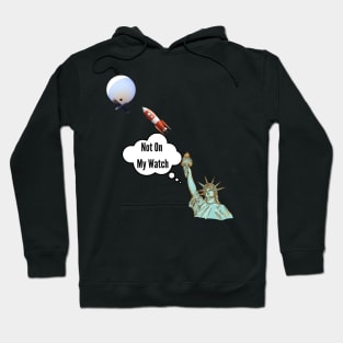 Statue of Liberty Shooting Down Spy Balloon Hoodie